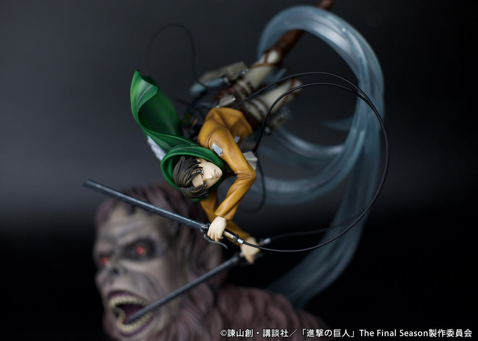 PROOF Attack on Titan Levi vs Beast Titan Figure JAPAN OFFICIAL