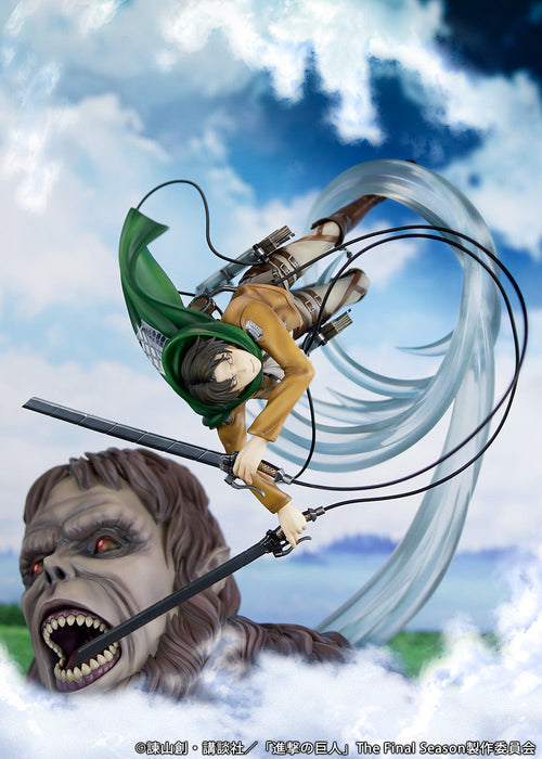 PROOF Attack on Titan Levi vs Beast Titan Figure JAPAN OFFICIAL