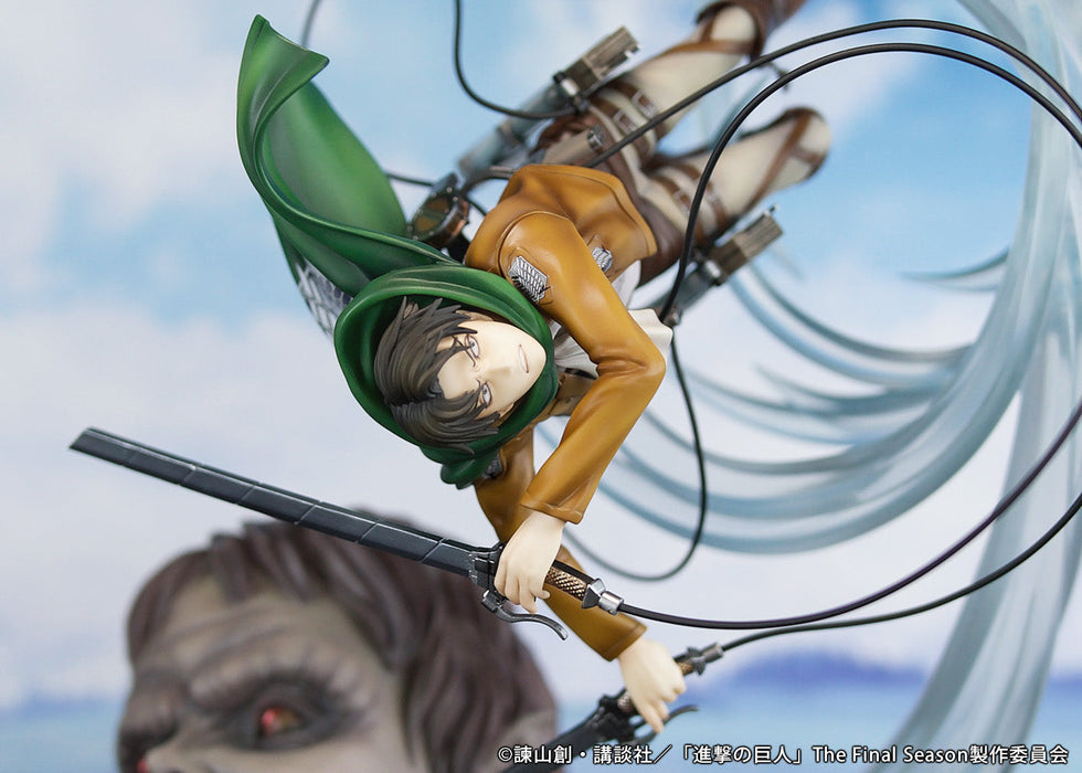 PROOF Attack on Titan Levi vs Beast Titan Figure JAPAN OFFICIAL