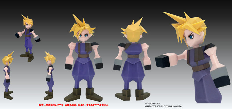 Square Enix Final Fantasy VII Polygon Soft Vinyl Cloud Strife Figure JAPON