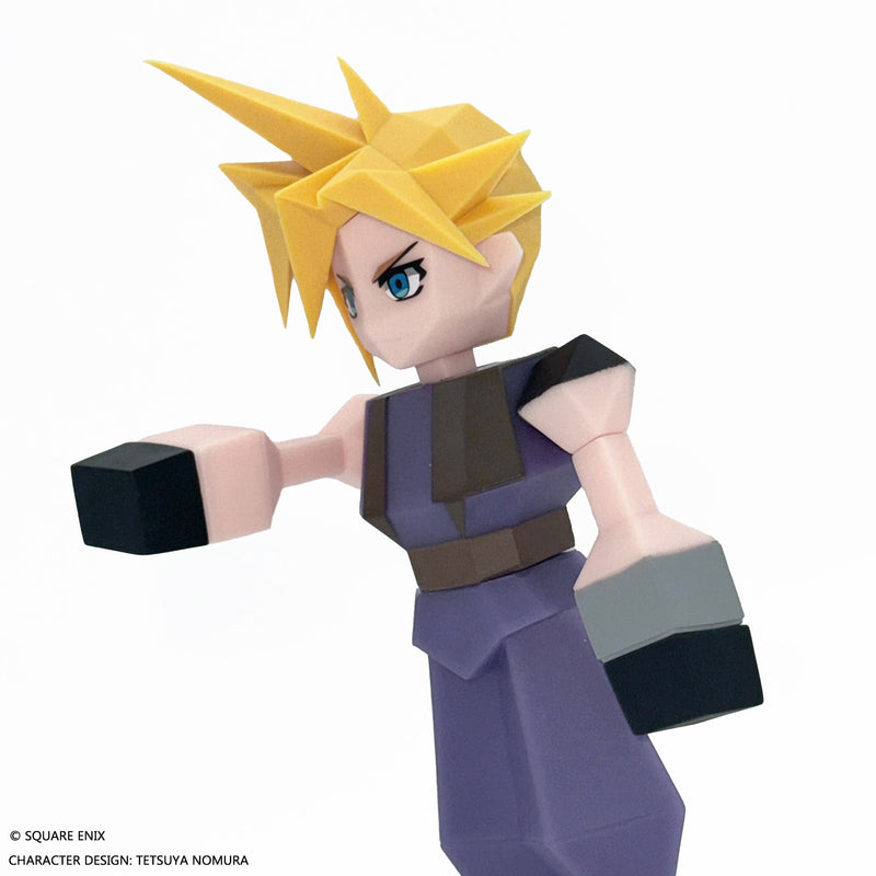 Square Enix Final Fantasy VII Polygon Soft Vinyl Cloud Strife Figure JAPON