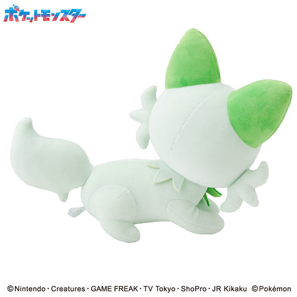 Ensky Pokemon Mofumofu Arm Pillow Sprigatito Plush JAPAN OFFICIAL