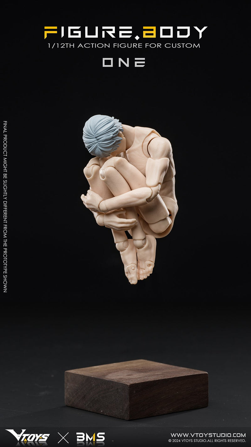 VTOYS x BMS Figura posabile Body ONE VB002 Pelle bianca 1/12 Action Figure GIAPPONE