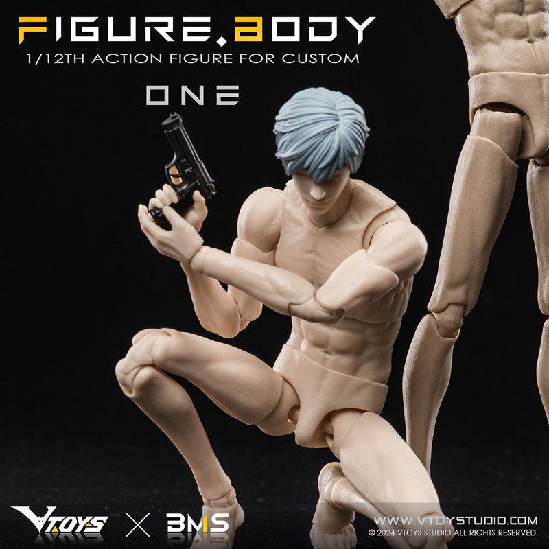 VTOYS x BMS Figura posabile Body ONE VB002 Pelle bianca 1/12 Action Figure GIAPPONE