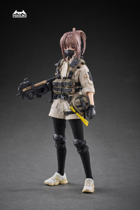 HASUKI Pocket Art Series PA006 Security Hiyo Reizei 1/12 Action Figure JAPAN