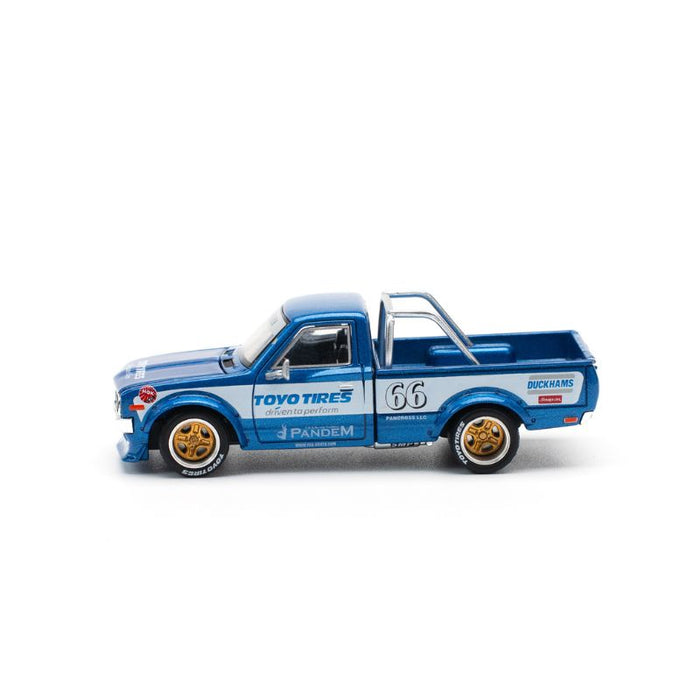 POPRACE Pandem Datsun 620 blue New Tooling 1/64 JAPAN OFFICIAL