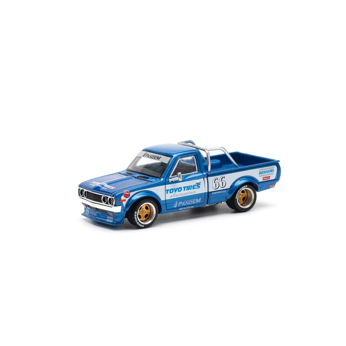 POPRACE Pandem Datsun 620 blue New Tooling 1/64 JAPAN OFFICIAL