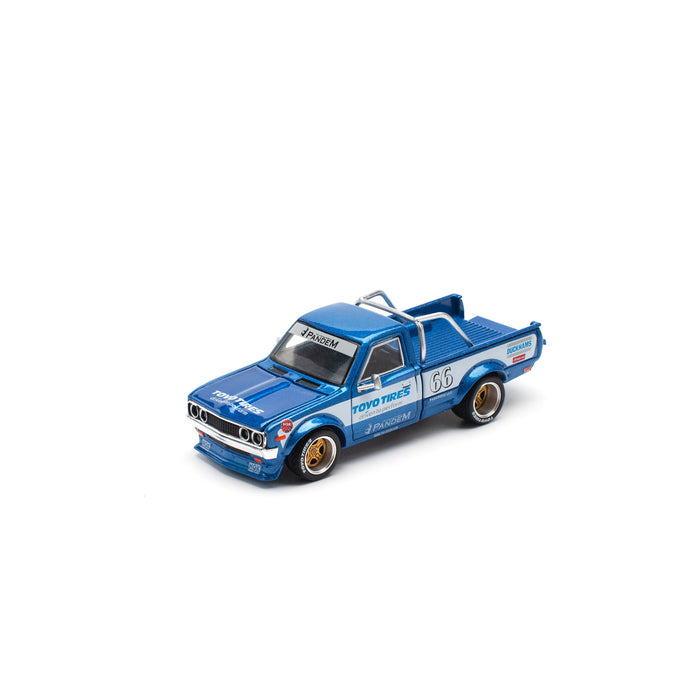 POPRACE Pandem Datsun 620 blue New Tooling 1/64 JAPAN OFFICIAL