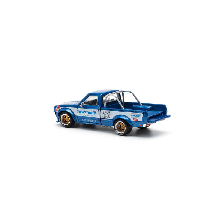 POPRACE Pandem Datsun 620 blue New Tooling 1/64 JAPAN OFFICIAL