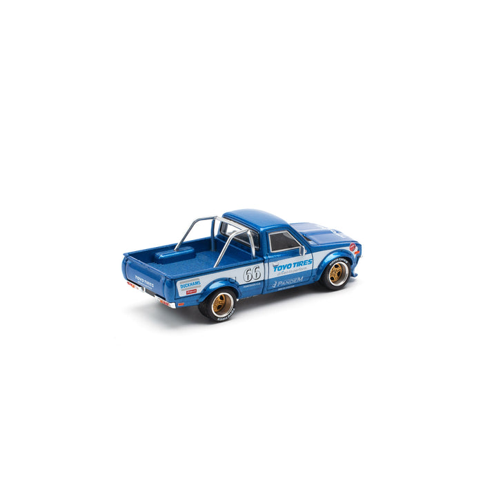 POPRACE Pandem Datsun 620 blue New Tooling 1/64 JAPAN OFFICIAL