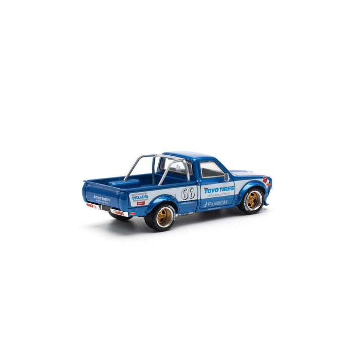 POPRACE Pandem Datsun 620 blue New Tooling 1/64 JAPAN OFFICIAL