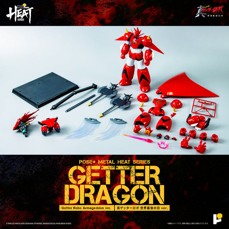 Serie METAL HEAT Getter Dragon Getter Robo Armageddon Ver. Figura d'azione GIAPPONE