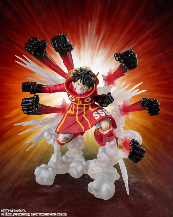 BANDAI Figuarts ZERO ONE PIECE Monkey D. Luffy Gum Gum Hawk Gatling Figure JAPAN