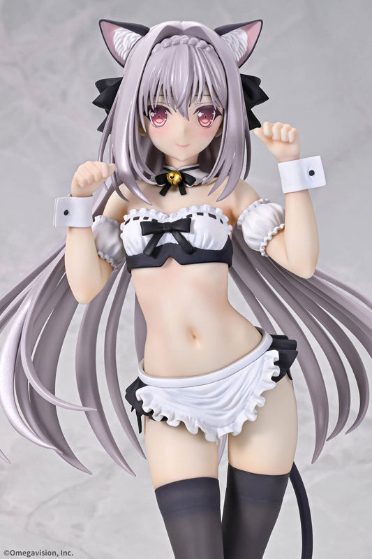 Q six Luna Sakurakouji Cameriera dalle orecchie di gatto 1/6 Figura UFFICIALE DEL GIAPPONE
