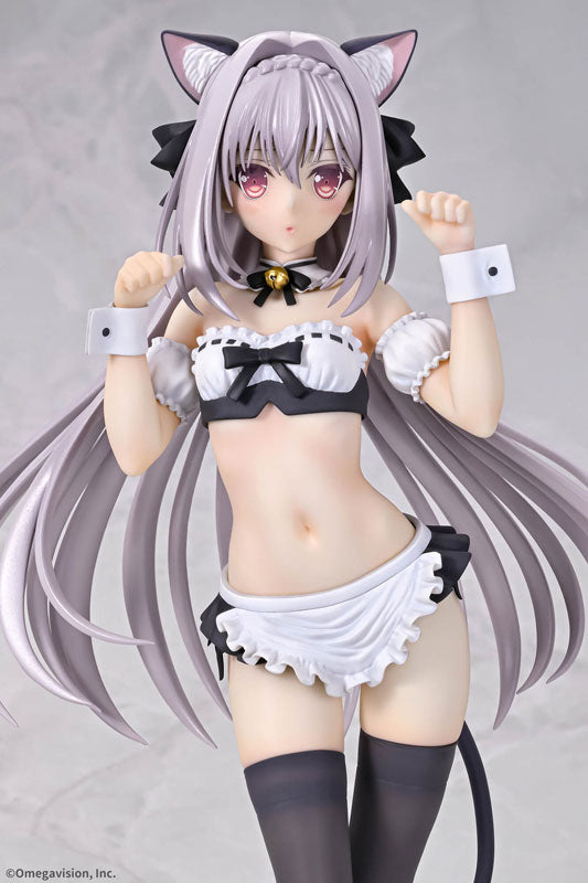 Q six Luna Sakurakouji Cameriera dalle orecchie di gatto 1/6 Figura UFFICIALE DEL GIAPPONE