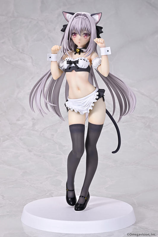 Q six Luna Sakurakouji Cameriera dalle orecchie di gatto 1/6 Figura UFFICIALE DEL GIAPPONE