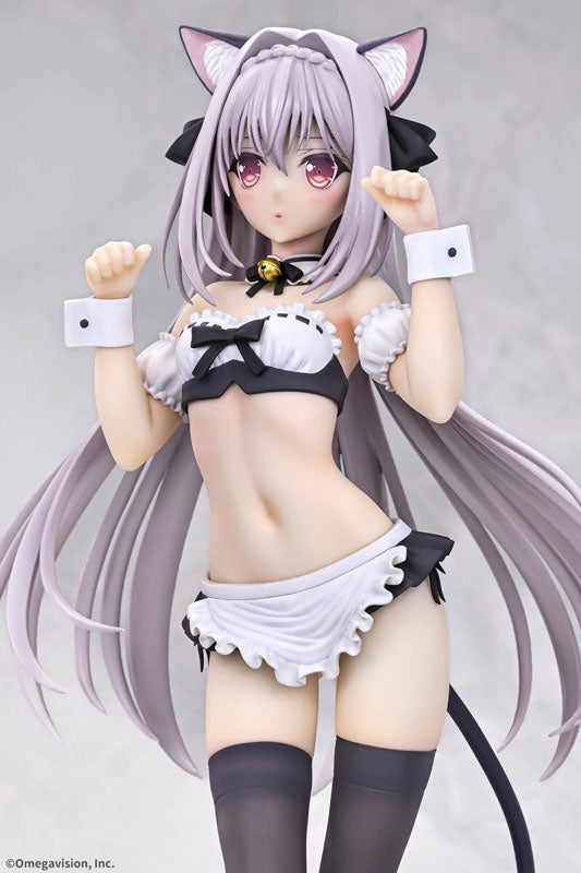 Q six Luna Sakurakouji Cameriera dalle orecchie di gatto 1/6 Figura UFFICIALE DEL GIAPPONE