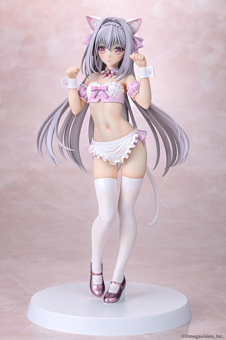 Q six Luna Sakurakouji Cat eared Maid Cherry Blossom Color ver. 1/6 Figure JAPAN