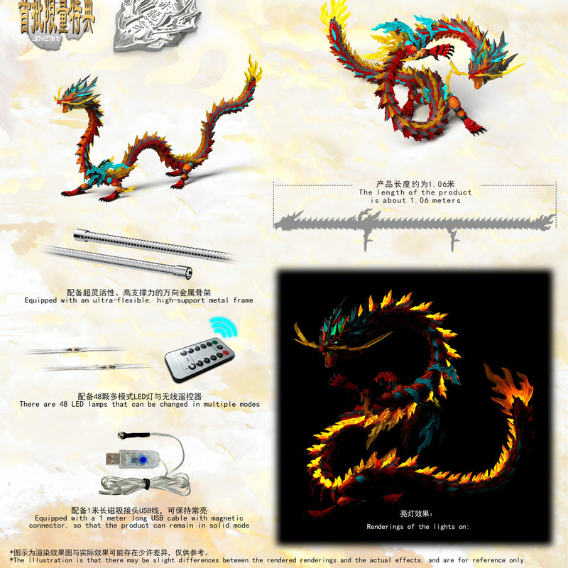 SHENXING TECHNOLOGY ShenXing Series ZL-0001 Red Dragon Plastic Model Kit JAPAN