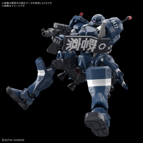 BANDAI HG Mobile Suit Gundam GQuuuuuuX Police militaire Zaku 1/144 Kit modèle