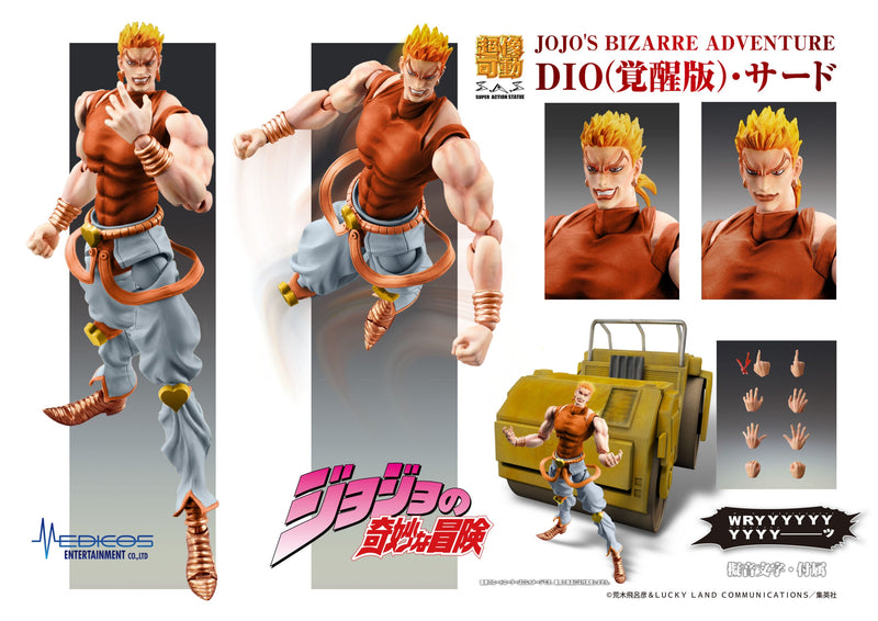 Super Action Statue JoJo PartIII DIO Awakened Version Terza Action Figure GIAPPONE