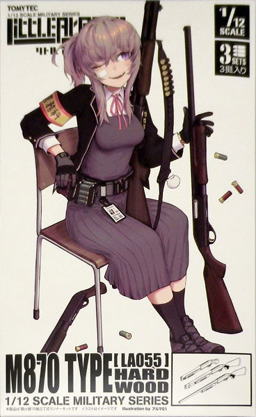 Kit modelo Tomytec LittleArmory LA055 M870 tipo madeira dura 1/12 JAPÃO OFICIAL