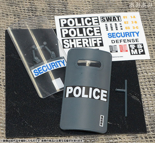 Tomytec LittleArmory LD005 Police Shield B Tipo 1/12 Kit modelo JAPÃO OFICIAL