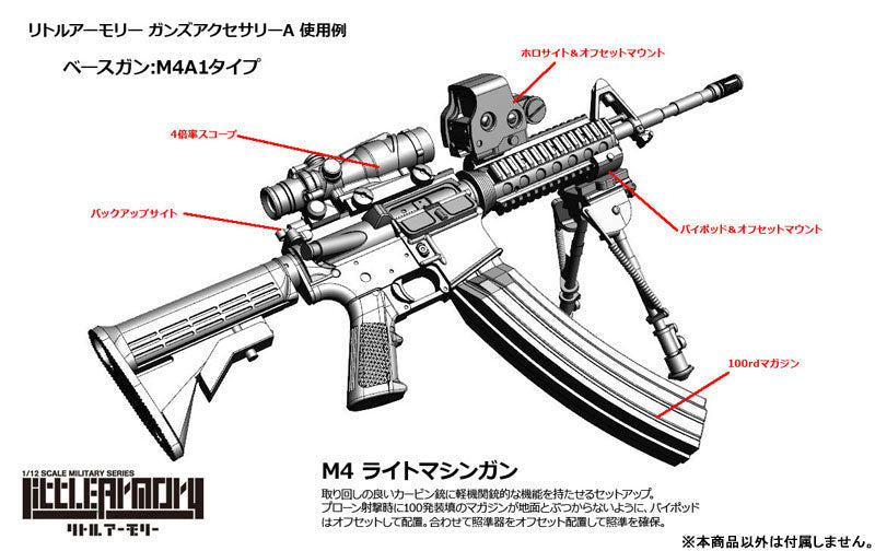 Tomytec LittleArmory LD020 Guns Accessory A 1/12 Model Kit JAPAN OFFICIAL