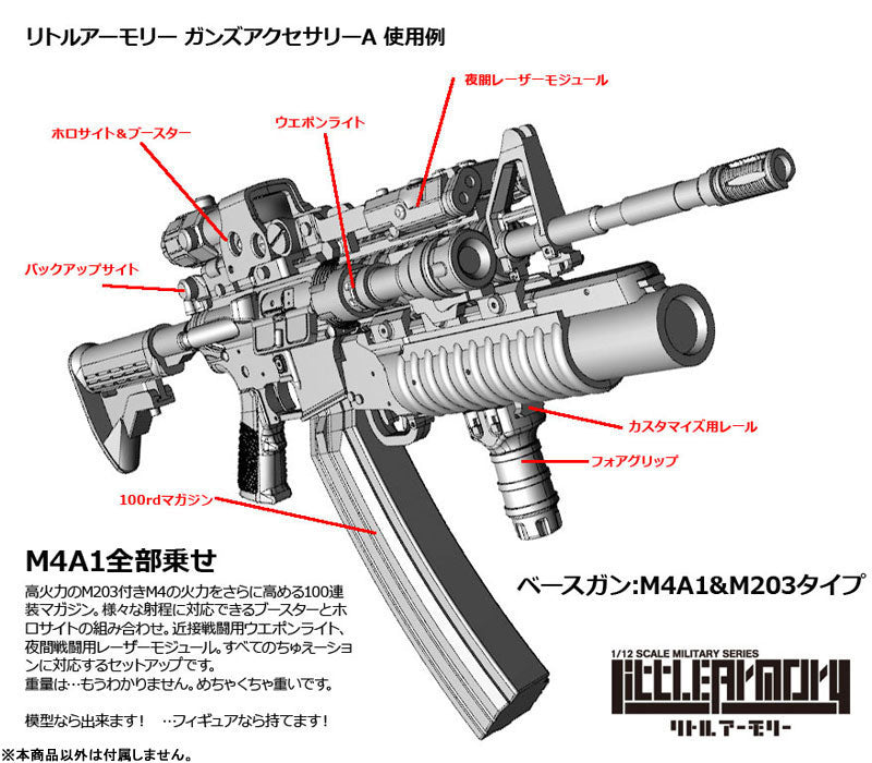 Tomytec LittleArmory LD020 Guns Accessory A 1/12 Model Kit JAPAN OFFICIAL