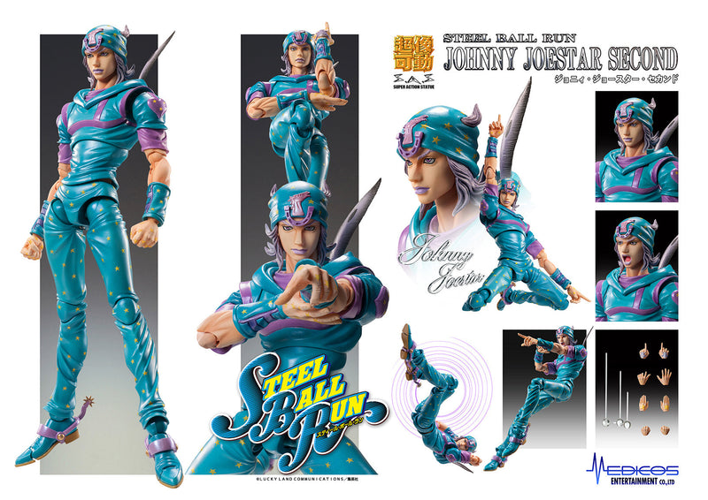Statua super azione Le bizzarre avventure di JoJo Parte 7 Johnny Joestar Seconda figura