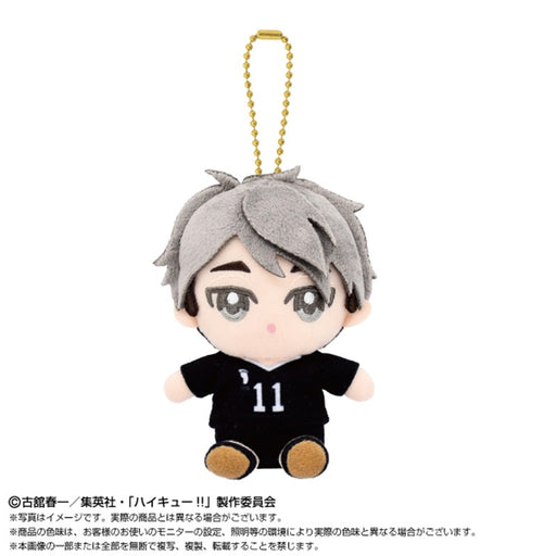 BANDAI Haikyuu!! Chibi Sitting Osamu Miya Plush Mascot JAPAN OFFICIAL