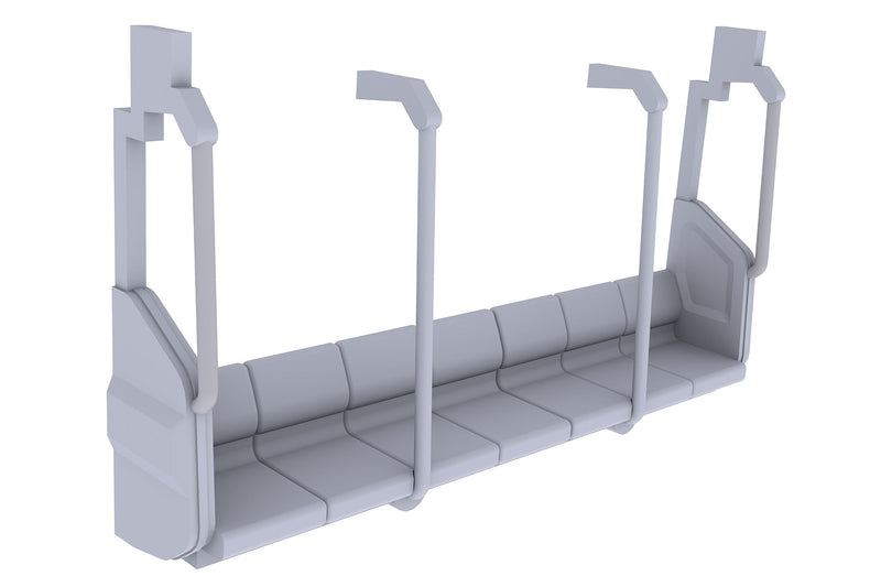 Conjunto interior de assento longo ameixa novo tipo kit modelo 1/80 JAPÃO OFICIAL