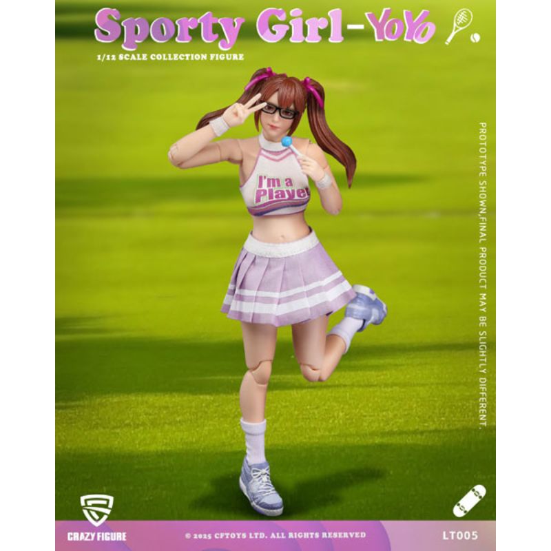 CFTOYS CRAZY FIGURE LT005 Sporty girl YOYO 1/12 Action Figure JAPAN OFFICIAL