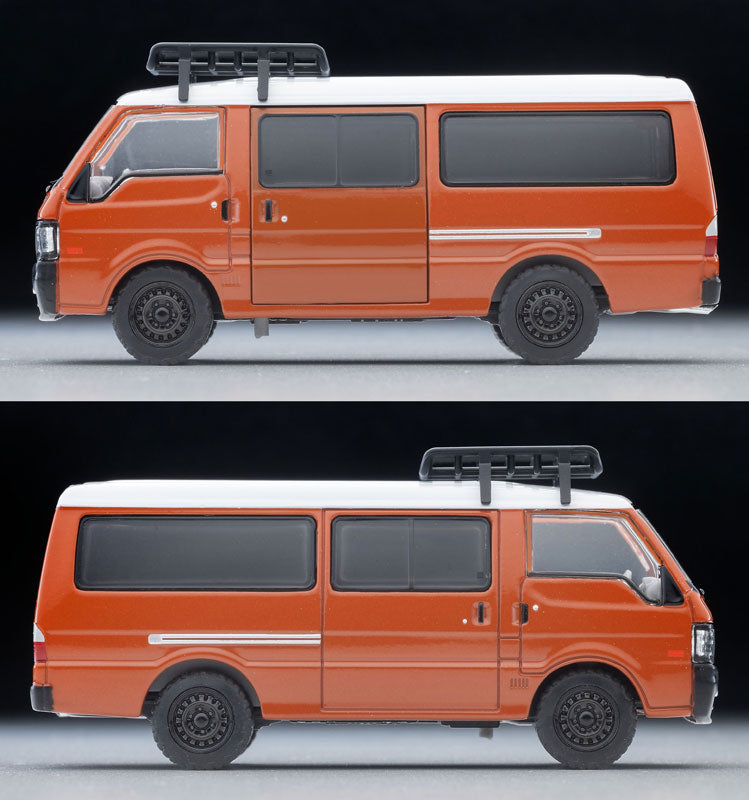 Tomica LV-N310d Mazda Bongo Brawny Van Custom Model Brown w/Roof Carrier&Figure