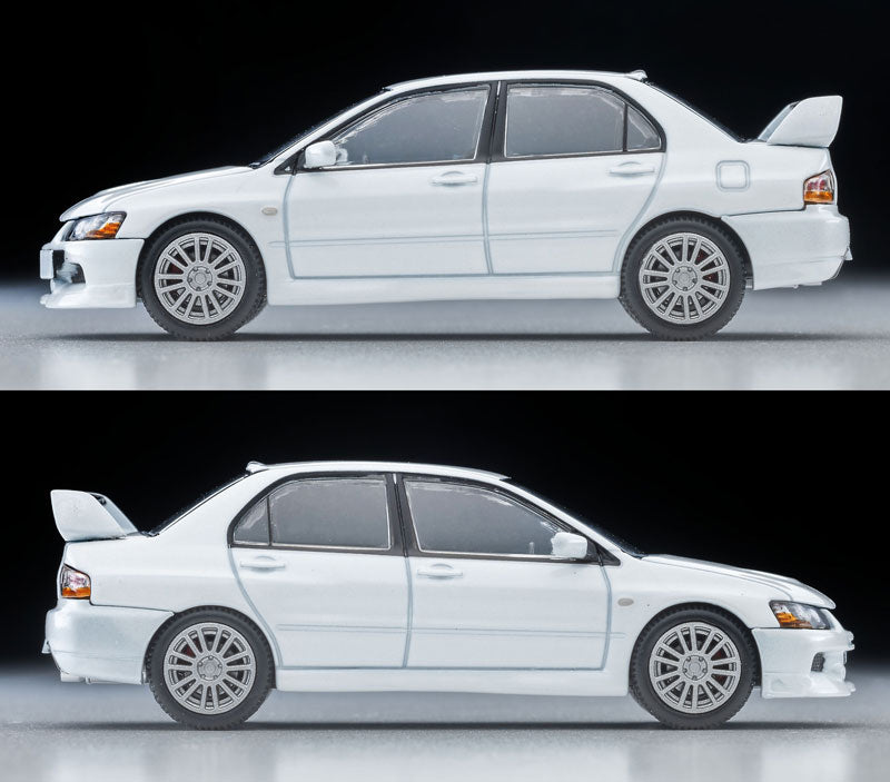 Tomica LV-N349b Mitsubishi Lancer GSR Evolution IX MR Pearl White 2006 Model