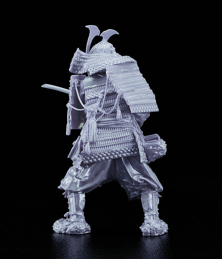 PLAMAX Kamakura Period Armored Warrior Silver Color Edition 1/12 Model Kit JAPAN