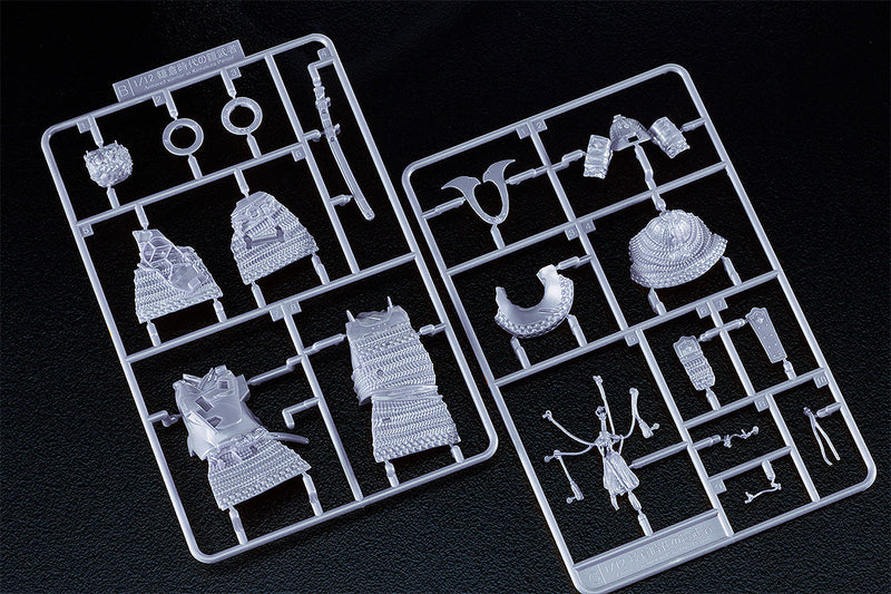 PLAMAX Kamakura Period Armored Warrior Silver Color Edition 1/12 Model Kit JAPAN