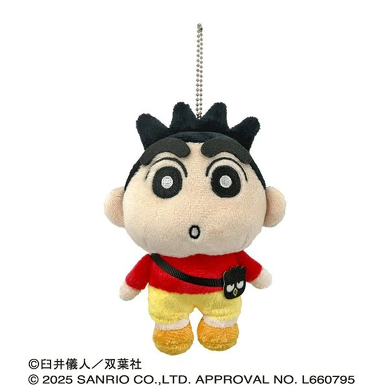 Crayon Shin-chan x Sanrio Characters Plush Mascot 3 Shin-chan Bad Badtz-Maru
