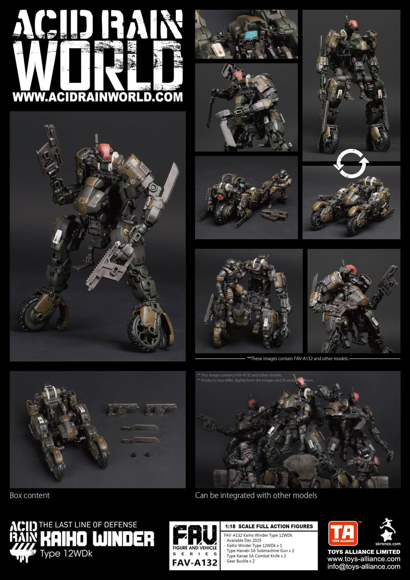 TOYS ALLIANCE Acid Rain FAV-A132 Kaiho Winder Type 12WDk 1/18 Action Figure