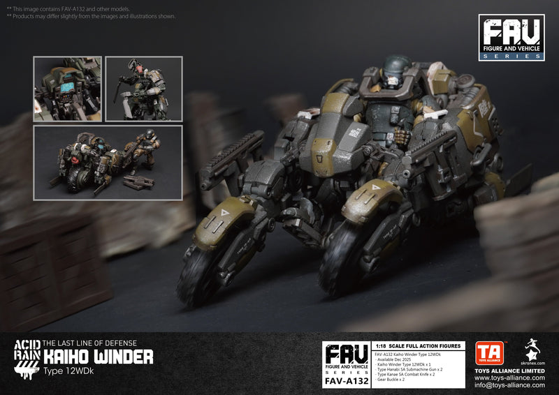 TOYS ALLIANCE Acid Rain FAV-A132 Kaiho Winder Type 12WDk 1/18 Action Figure