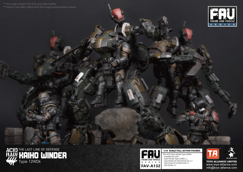 TOYS ALLIANCE Acid Rain FAV-A132 Kaiho Winder Type 12WDk 1/18 Action Figure