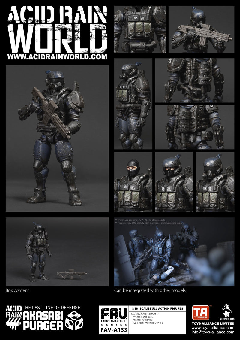 TOYS ALLIANCE Acid Rain FAV-A133 Akasabi Purger 1/18 Figurine JAPON