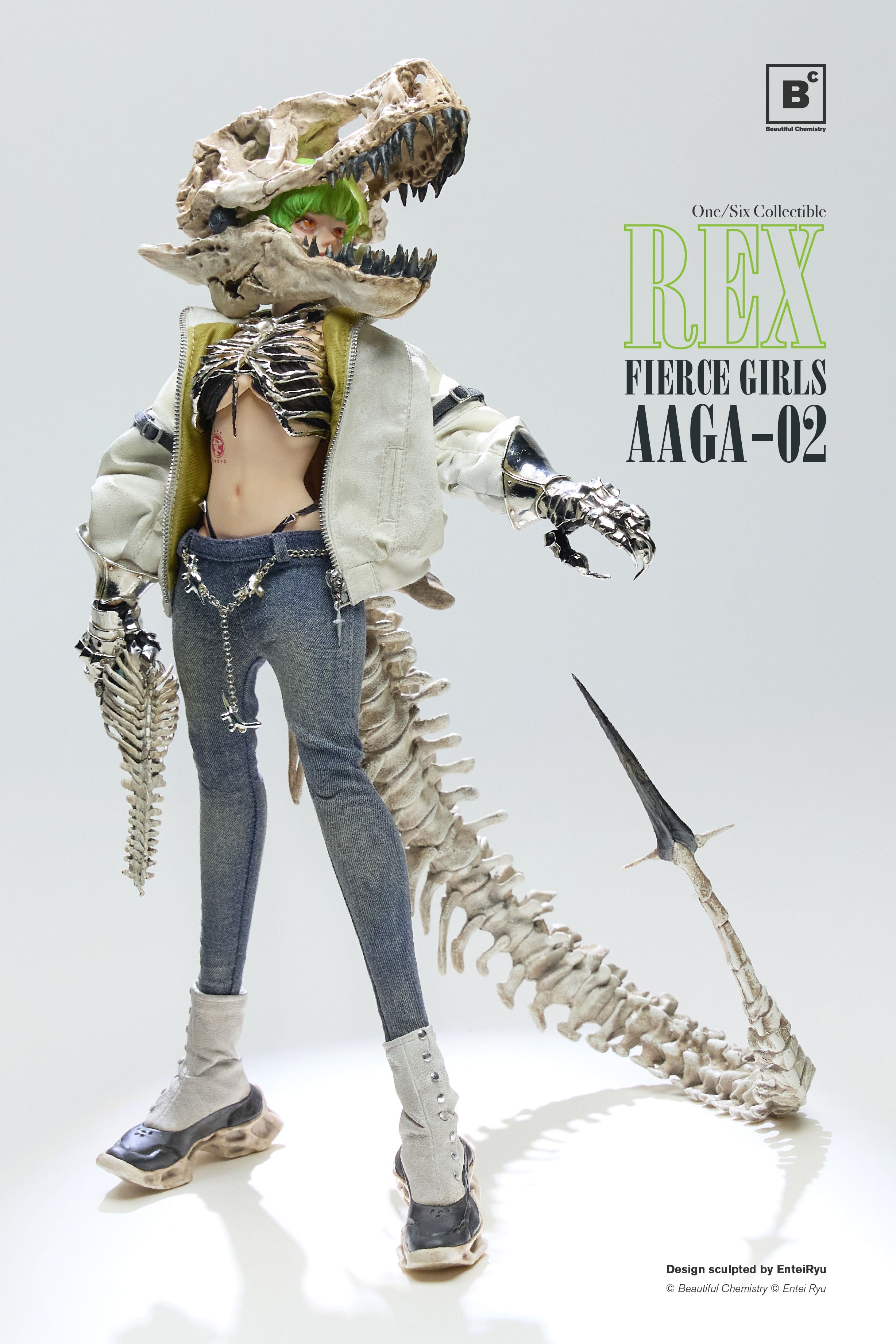 コミック・アニメ Underverse Beautiful Chemistry GUNNERREX Underverse Beautiful Chemistry BONEGIRL AAGA-02 GUNNER REX 1/6