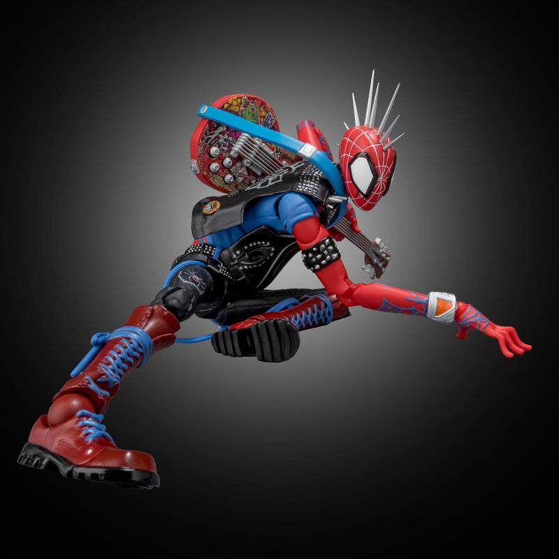Homem-aranha através do verso da aranha SV Action Spider Punk Action Figure JAPÃO