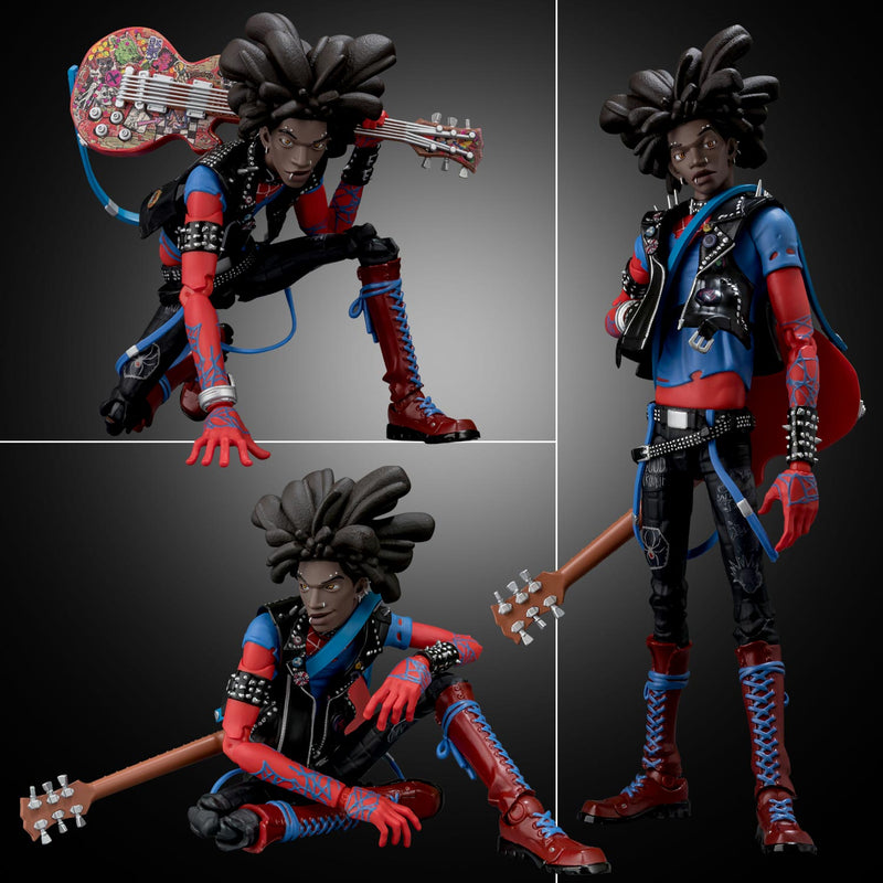 Homem-aranha através do verso da aranha SV Action Spider Punk Action Figure JAPÃO