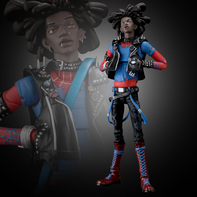 Homem-aranha através do verso da aranha SV Action Spider Punk Action Figure JAPÃO