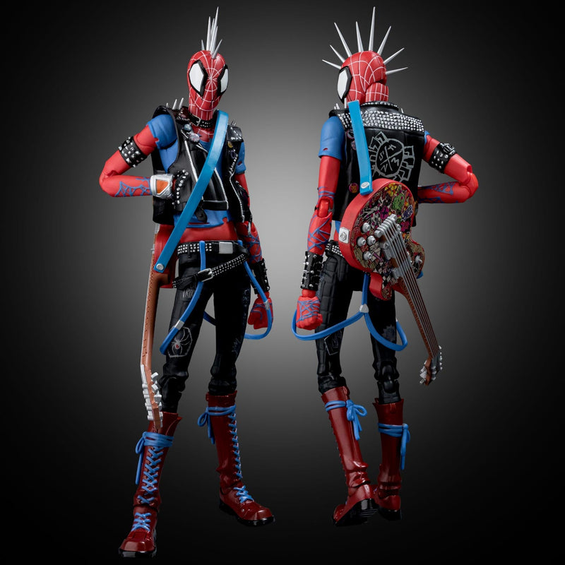 Homem-aranha através do verso da aranha SV Action Spider Punk Action Figure JAPÃO