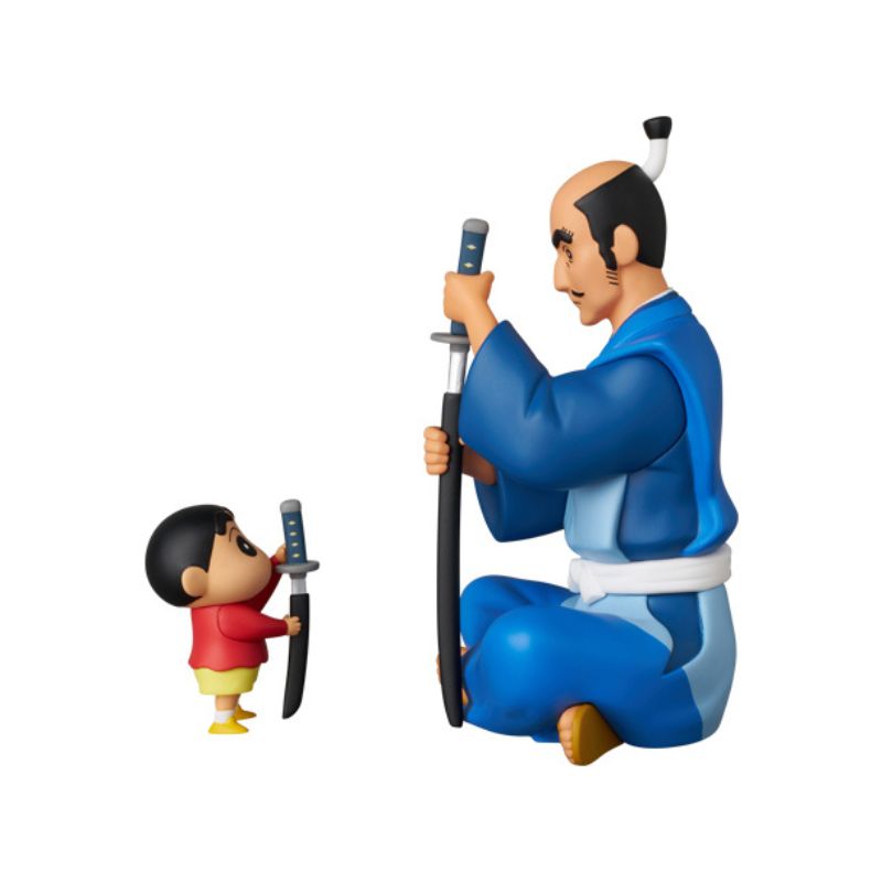 Medicom Toy UDF Crayon Shin-chan 5 Bushi no Kinchou Matabei and Shin-chan Figure