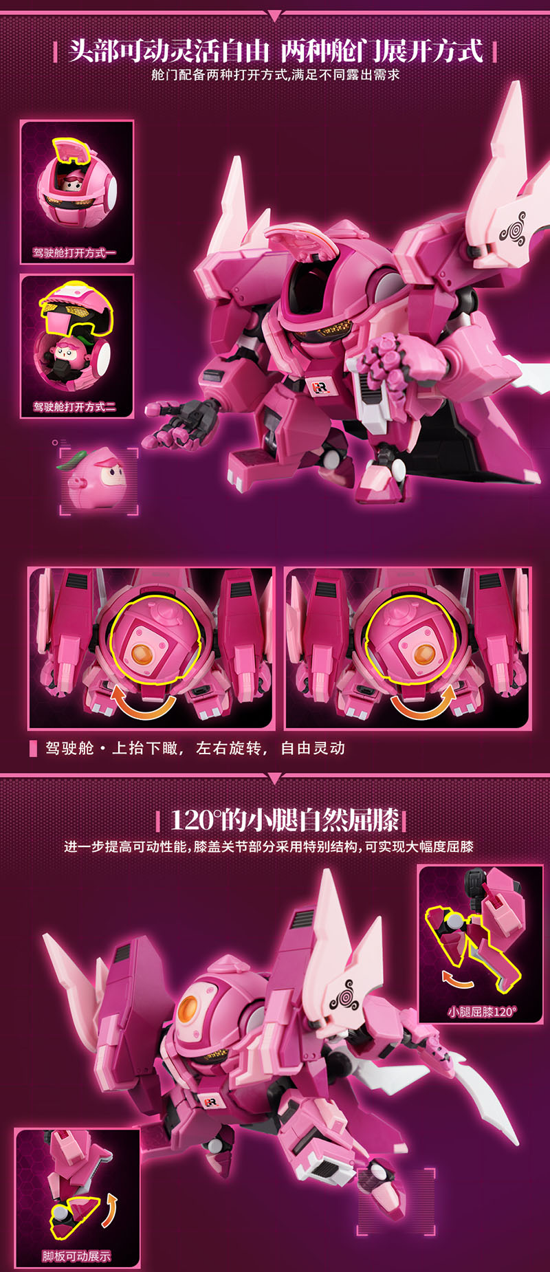 Yilichuangwan Fruity ROBO Peach Surfer Model Kit JAPAN OFFICIAL