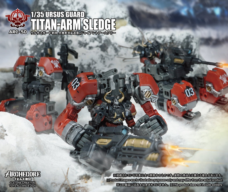ARCHECORE Saga of Ymirus Series ARC-50 URSUS GUARD Titan-Arm Sledge 1/35 Figure